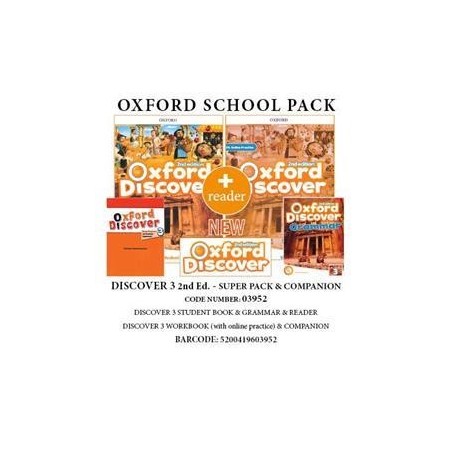 OXFORD DISCOVER 3 SUPER PACK   COMPANION (SB+ WB WITH ONLINE PRACTISE + GRAMMAR + COMPANION + READER) - 03952