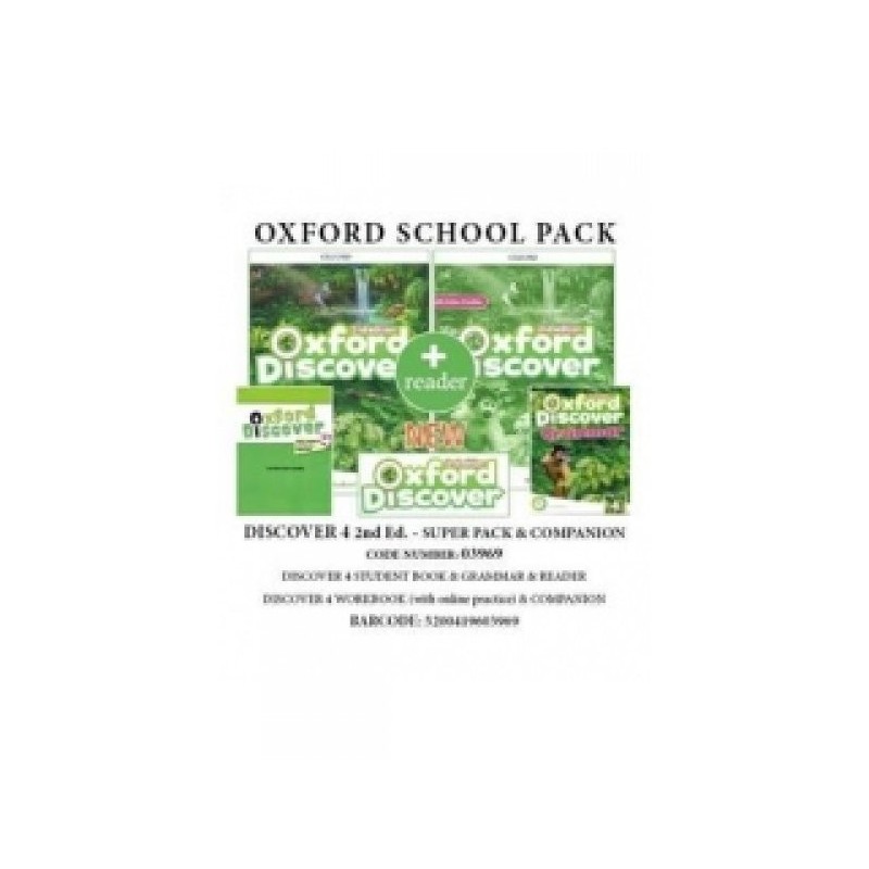 OXFORD DISCOVER 4 SUPER PACK (SB + WB WITH ONLINE PRACTICE + GRAMMAR + COMPANION + READER) - 03969 2ND ED