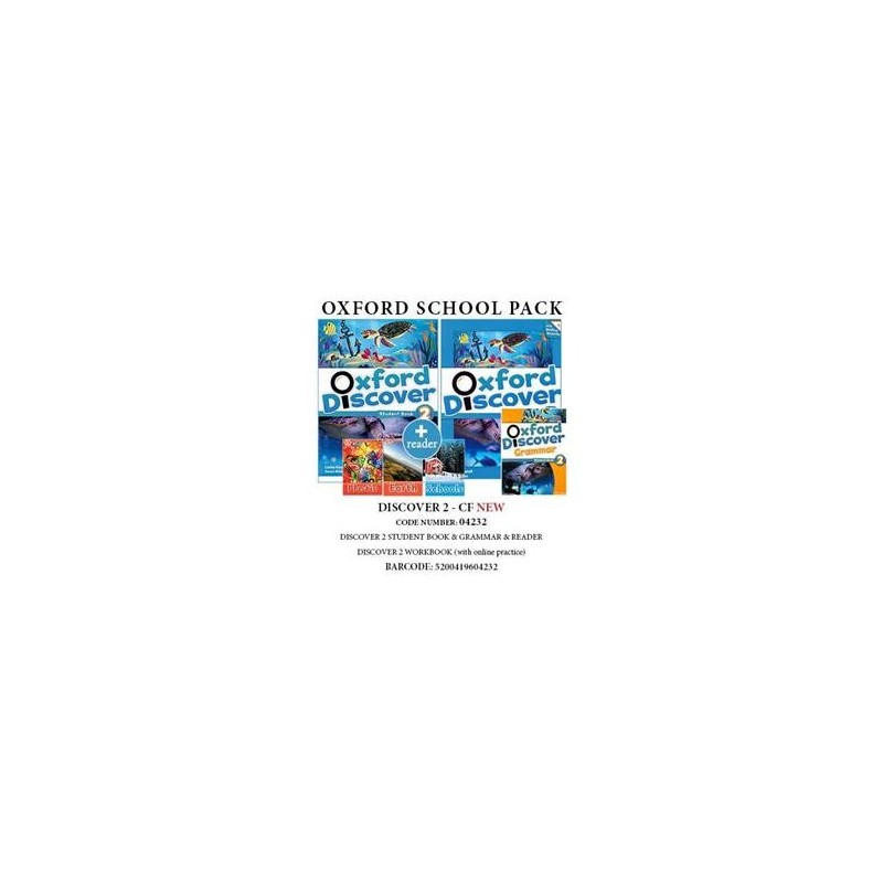 OXFORD DISCOVER 2 PACK CF NEW (SB + WB WITH ONLINE PRACTICE + GRAMMAR + 3 READERS: EARTH/ SCHOOLS/ PLASTIC) -