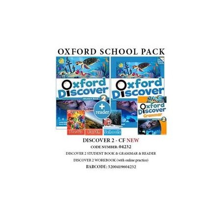 OXFORD DISCOVER 2 PACK CF NEW (SB + WB WITH ONLINE PRACTICE + GRAMMAR + 3 READERS: EARTH/ SCHOOLS/ PLASTIC) -