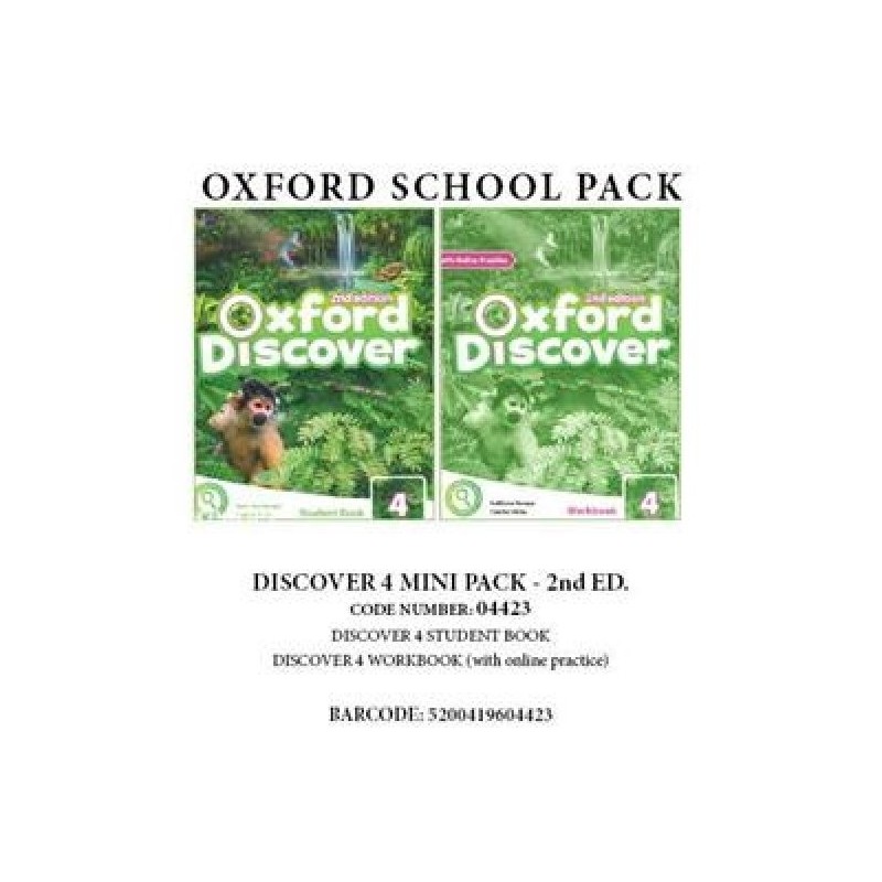 OXFORD DISCOVER 4 PACK MINI (INCL. SB + WBK WITH ONLINE PR.) - 04423 2ND ED