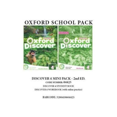 OXFORD DISCOVER 4 PACK MINI (INCL. SB + WBK WITH ONLINE PR.) - 04423 2ND ED