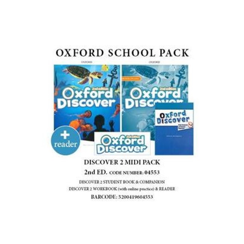OXFORD DISCOVER 2 PACK MIDI (SB + WB + COMPANION + READER) - 04553 2ND ED