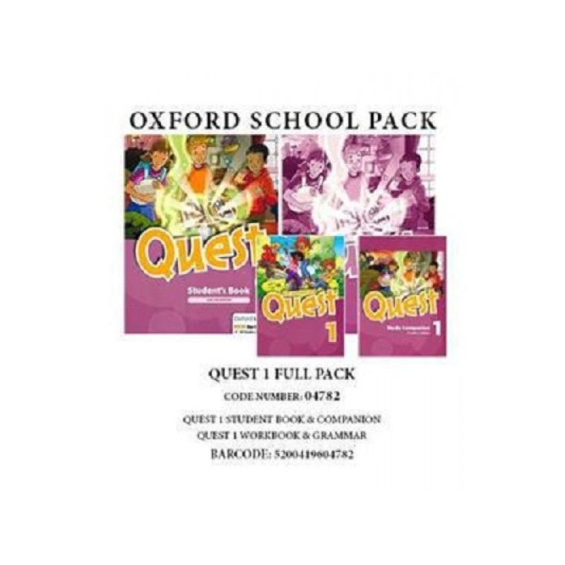 QUEST 1 FULL PACK (SB +WB + GRAMMAR +COMPANION)- 04782
