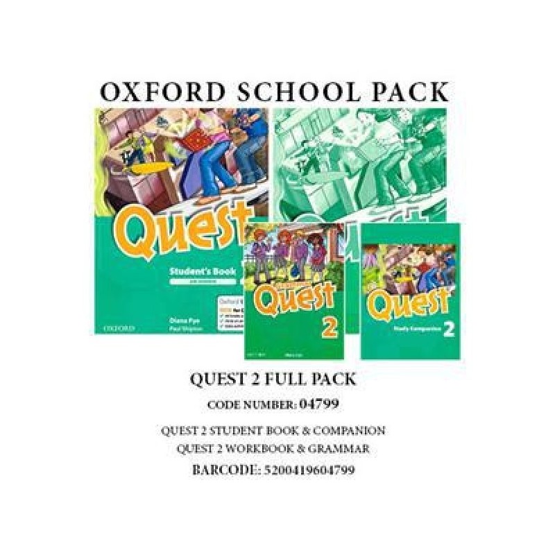 QUEST 2 FULL PACK (SB +WB + GRAMMAR +COMPANION)- 04799