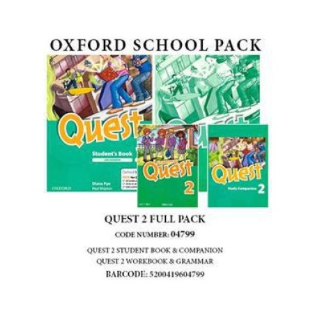 QUEST 2 FULL PACK (SB +WB + GRAMMAR +COMPANION)- 04799