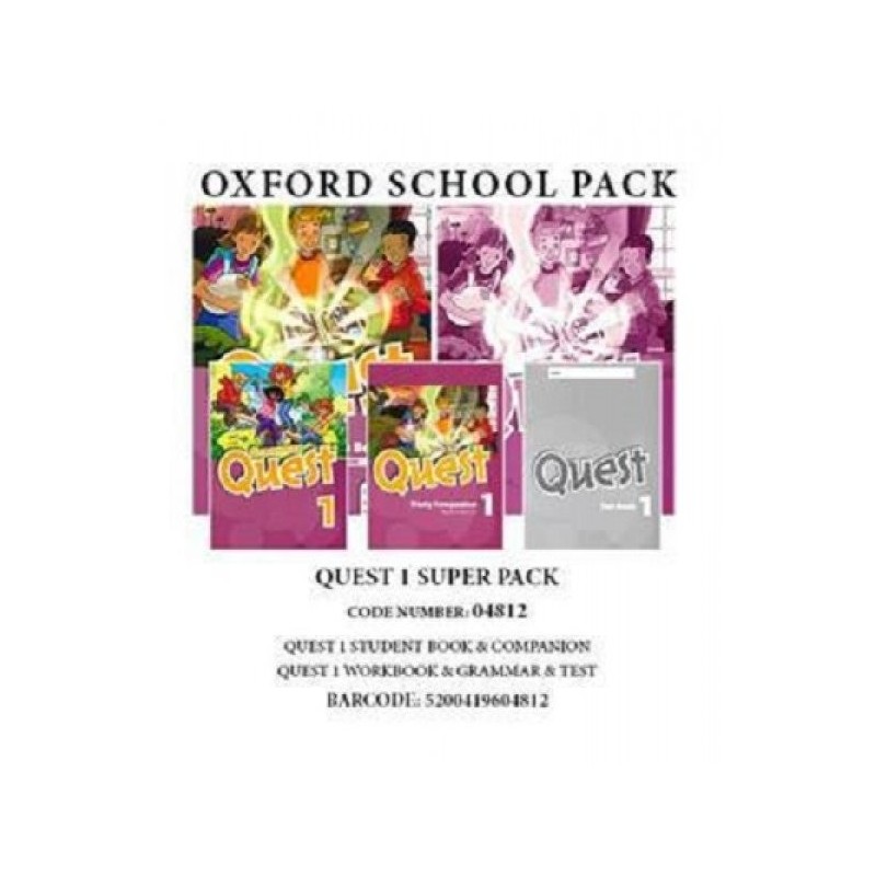 QUEST 1 SUPER PACK (SB +WB + GRAMMAR +COMPANION +TEST)- 04812
