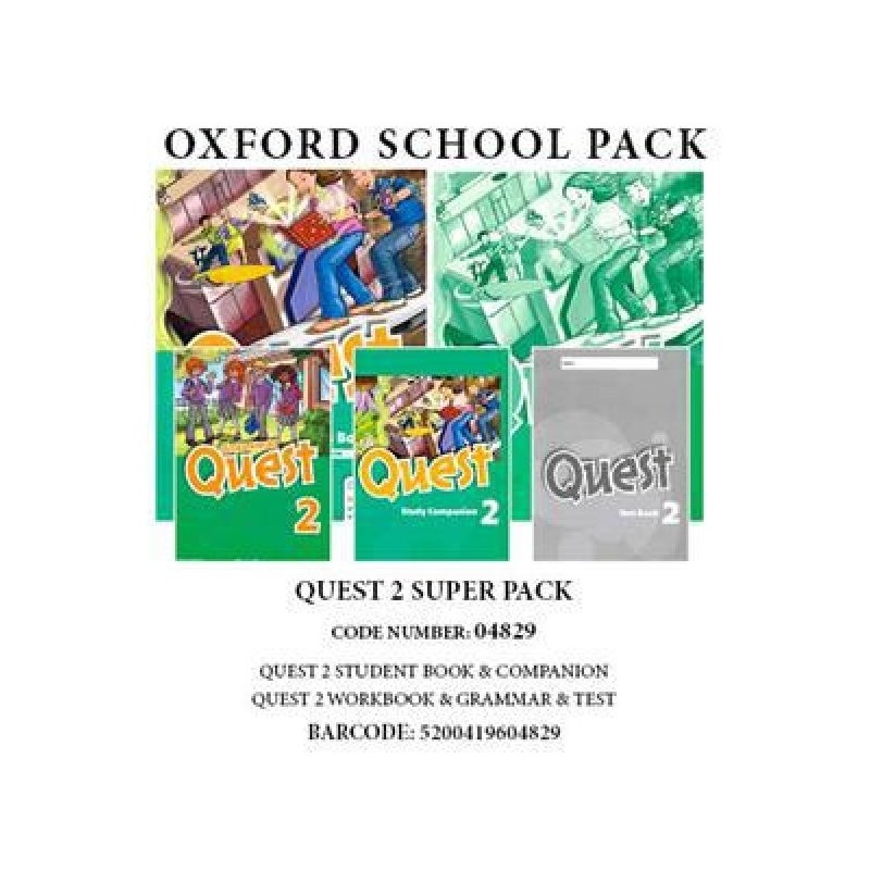 QUEST 2 SUPER PACK (SB +WB + GRAMMAR +COMPANION +TEST)- 04829