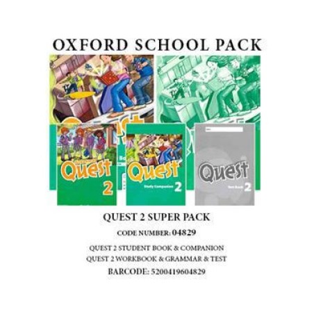 QUEST 2 SUPER PACK (SB +WB + GRAMMAR +COMPANION +TEST)- 04829