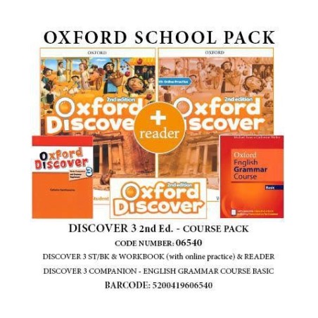 OXFORD DISCOVER 3 2ND ED COURSE PACK (SB + WB(+ON LINE) + ENGLISH GRAMMAR COURSE BASIC WO/KEY (+E-BOOK) + READ