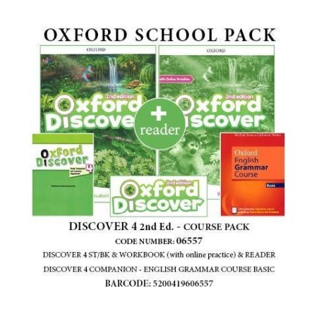 OXFORD DISCOVER 4 2ND ED COURSE PACK (SB + WB(+ON LINE) + ENGLISH GRAMMAR COURSE BASIC WO/KEY (+E-BOOK) + READ
