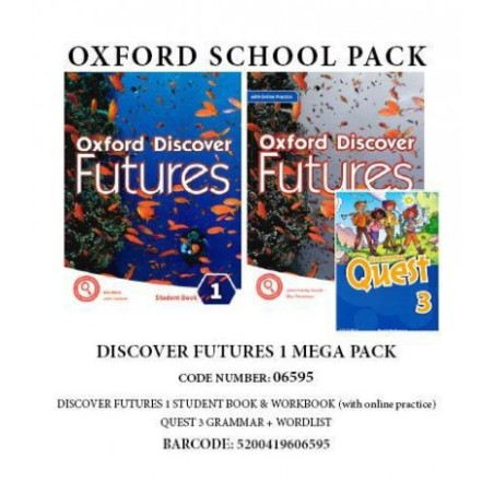 OXFORD DISCOVER FUTURES 1 MEGA PACK (DISCOVER FUTURES 1 ST/BK DISCOVER FUTURES 1 WKBK (+ONLINE) QUEST 3 GRAMMA