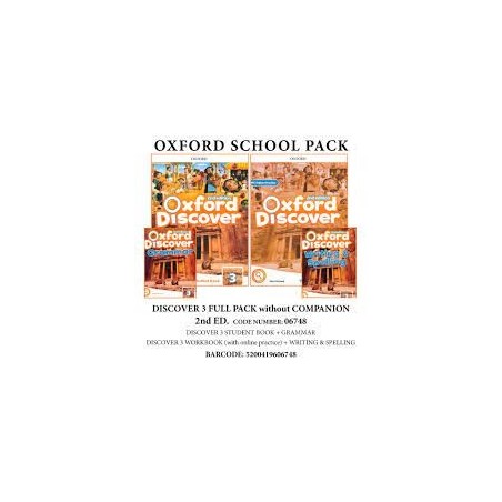 OXFORD DISCOVER 3 FULL PACK (WITHOUT COMPANION) - 06748 2ND ED
