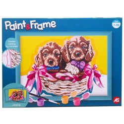 PAINT   FRAME: ADORABLE PUPPIES