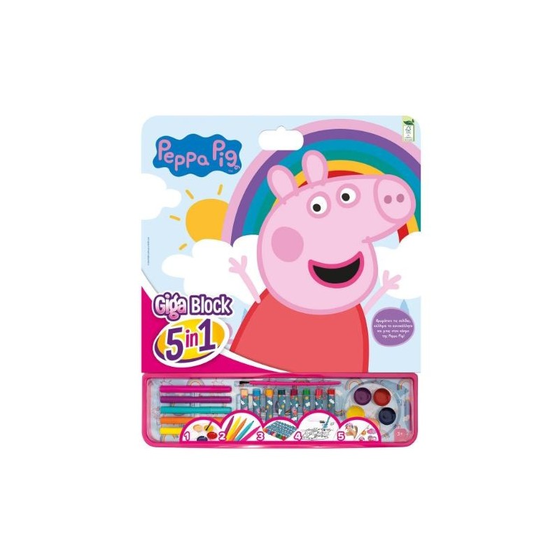 ΣΕΤ ΖΩΓΡΑΦΙΚΗΣ GIGA BLOCK 5 IN 1 PEPPA