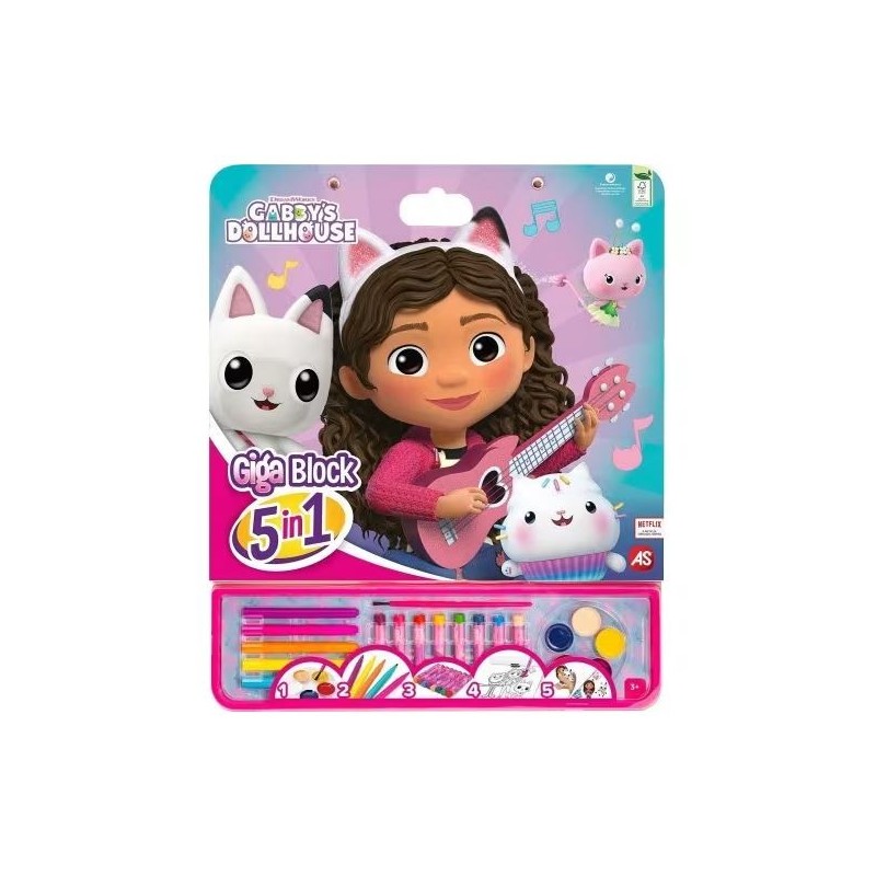 ΣΕΤ ΖΩΓΡΑΦΙΚΗΣ GIGA BLOCK 5 IN 1 GABBYS DOLLHOUSE