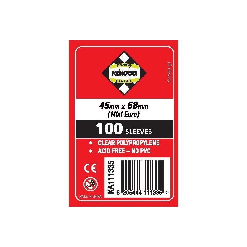 GMS:GR:SLEEVES 45Χ68 (ΜΙΝΙ EURO) - KA111335