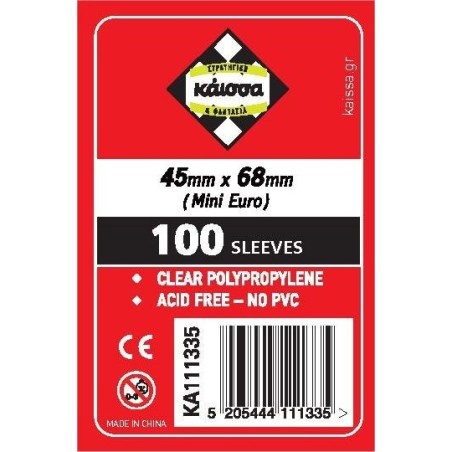 GMS:GR:SLEEVES 45Χ68 (ΜΙΝΙ EURO) - KA111335