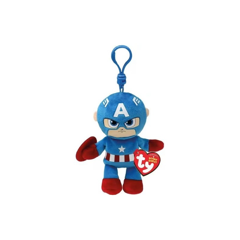TY BEANIE BABIES ΛΟΥΤΡΙΝΟ ΜΠΡΕΛΟΚ MARVEL: CAPTAIN AMERICA 8,5 ΕΚ.