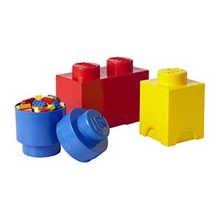 LEGO® ΚΟΥΤΙ ΑΠΟΘΗΚΕΥΣΗΣ ΣΕΤ 3 ΤΜΧ (ΚΟΚΚΙΝΟ - ΜΠΛΕ - ΚΙΤΡΙΝΟ) - 40140001