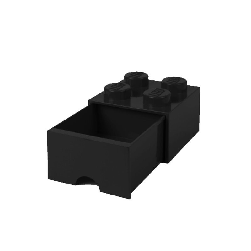 LEGO® ΚΟΥΤΙ ΑΠΟΘΗΚΕΥΣΗΣ ΤΕΤΡΑΓΩΝΟ ΜΑΥΡΟ ΣΥΡΤΑΡΩΤΟ - 40051733