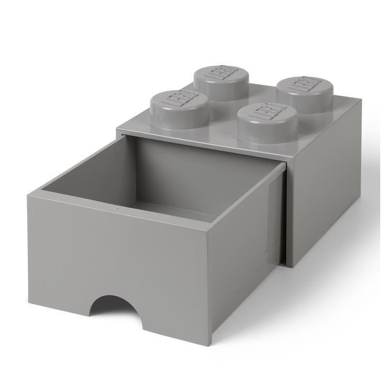 LEGO® ΚΟΥΤΙ ΑΠΟΘΗΚΕΥΣΗΣ ΤΕΤΡΑΓΩΝΟ ΓΚΡΙ ΣΥΡΤΑΡΩΤΟ - 40051740