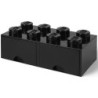 LEGO® ΚΟΥΤΙ ΑΠΟΘΗΚΕΥΣΗΣ ΟΡΘΟΓΩΝΙΟ ΜΑΥΡΟ ΣΥΡΤΑΡΩΤΟ - 40061733