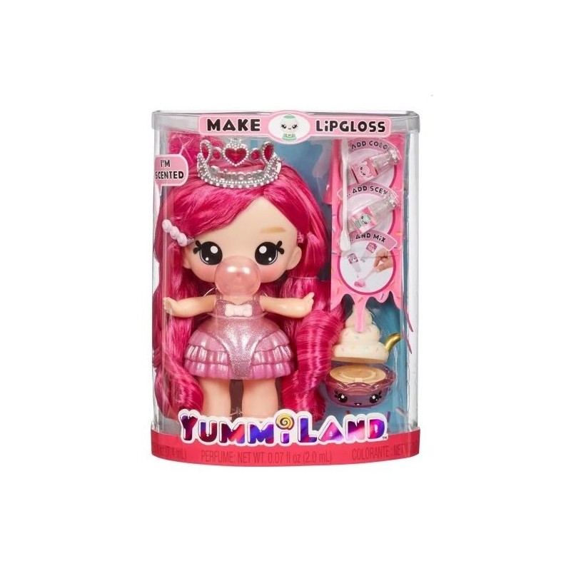 YUMMILAND LARGE DOLL + LIPGLOSS PET- BIANCA BUBBLEGUM