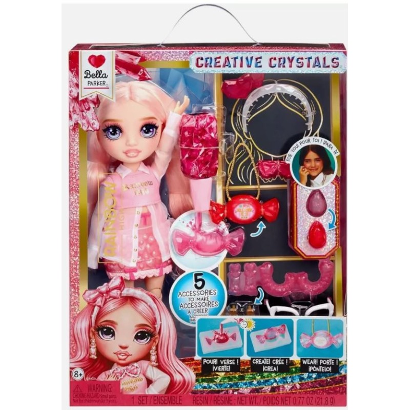 RAINBOW HIGH CREATIVE CRYSTALS FASHION DOLL- BELLA