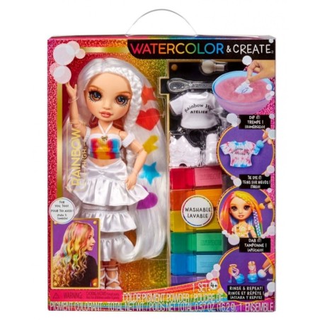 RAINBOW HIGH ΚΟΥΚΛΑ SET ΖΩΓΡΑΦΙΖΩ TIE DYE (ΚΑΦΕ ΜΑΤΙΑ)