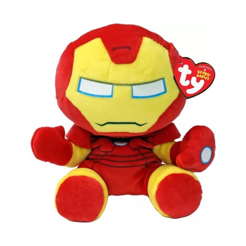 TY BEANIE BOOS ΛΟΥΤΡΙΝΟ MARVEL: ΧΝΟΥΔΩΤΟ FLOPPY IRON MAN 15ΕΚ
