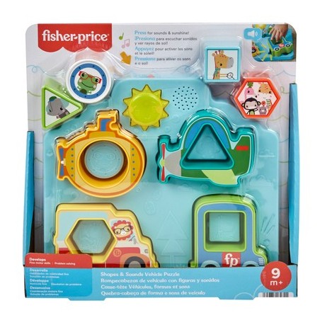 FISHER-PRICE - SHAPES AND SOUNDS ΠΑΖΛ ΟΧΗΜΑΤΩΝ ΜΕ ΣΧΗΜΑΤΑ ΚΑΙ ΉΧΟΥΣ - HRP31